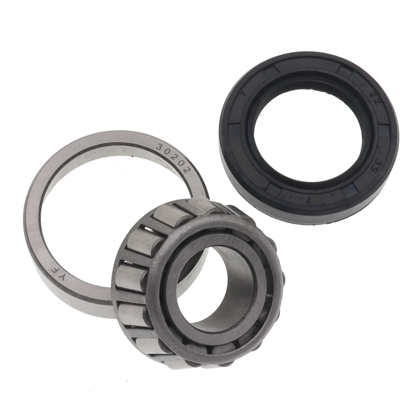 1PCS 35*15mm Pressure Bearing 30202 Head Stem Taper Roller Steering Bearings with 22*35*7 Oil Seal