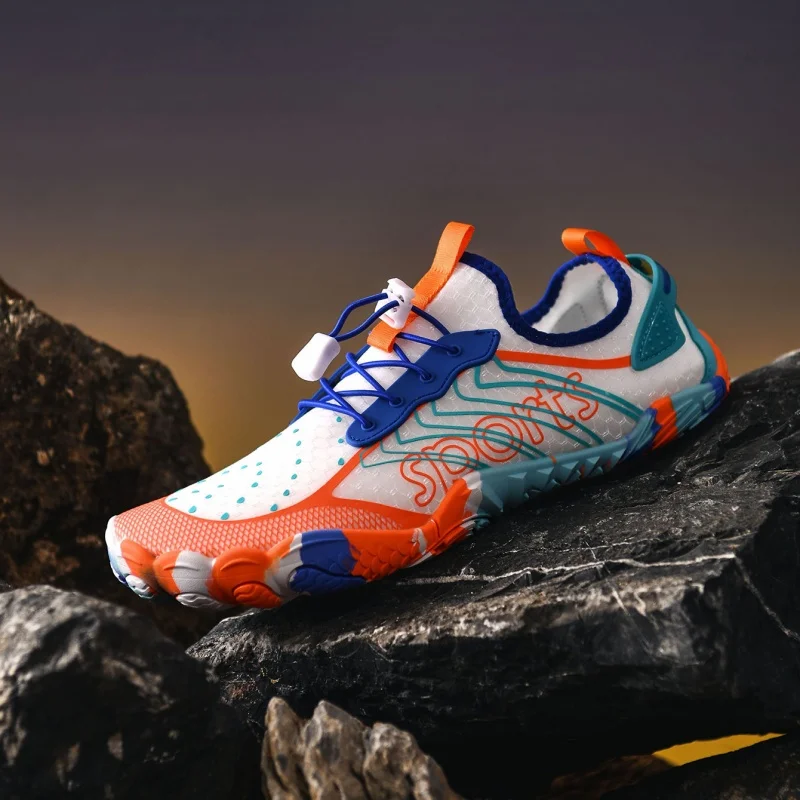 

YRZL Barefoot Water Shoes Men's Aqua Shoes Quick Drying Anti-Slip Lightweight Outdoor Sports Shoes for Hiking Swimming Beach