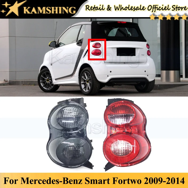 

Kamshing For Mercedes-Benz Smart Fortwo 2009 2010 2011 2012 2013 2014 Rear Tail light lamp Taillights taillamps Brake Light