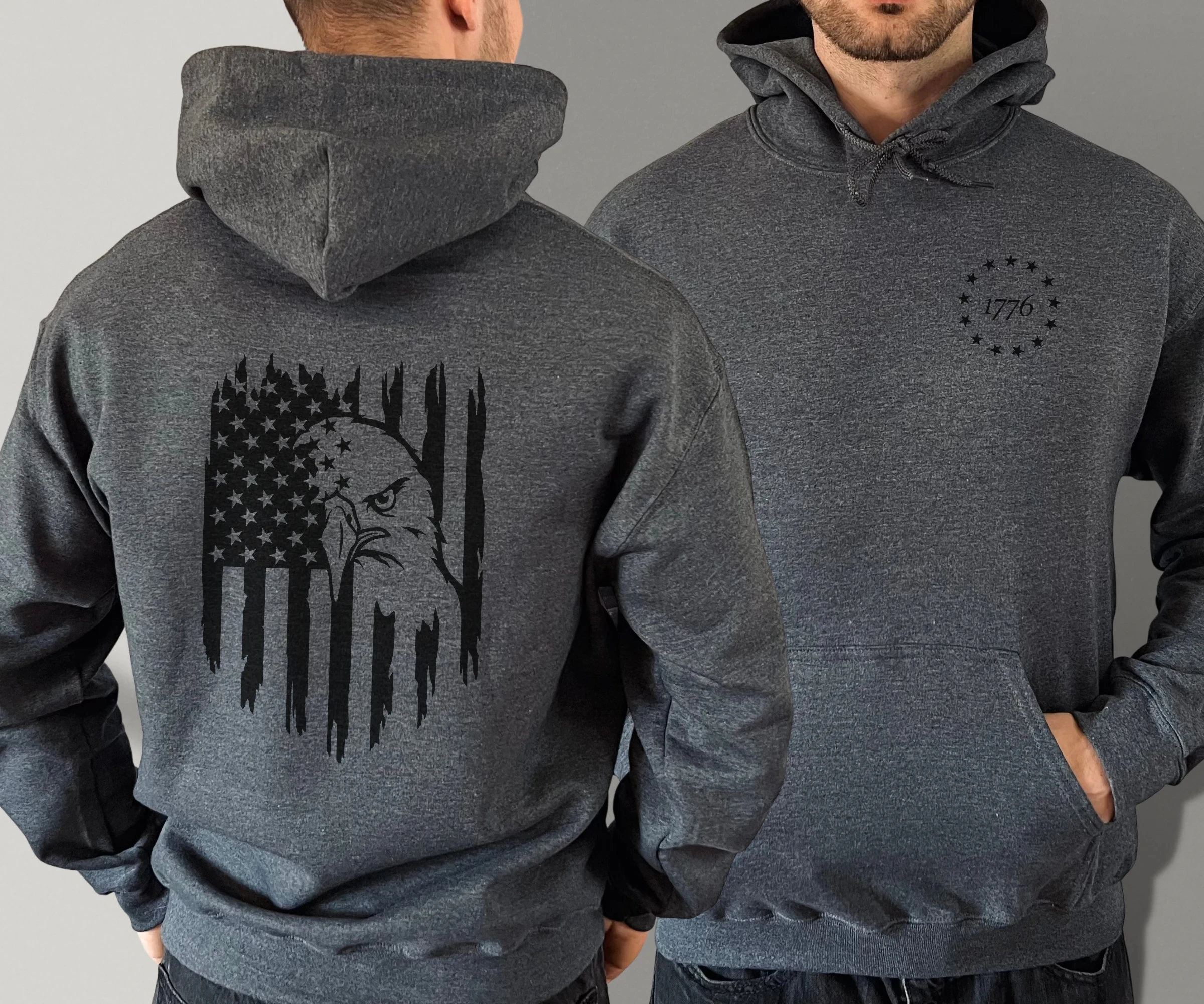 هوديي العلم الأمريكي الوطني، 1776 هوديي النسر العلم الأمريكي، سويت شيرت بيتسي روس 1776، هوديي مع العلم المتعثر على الظهر