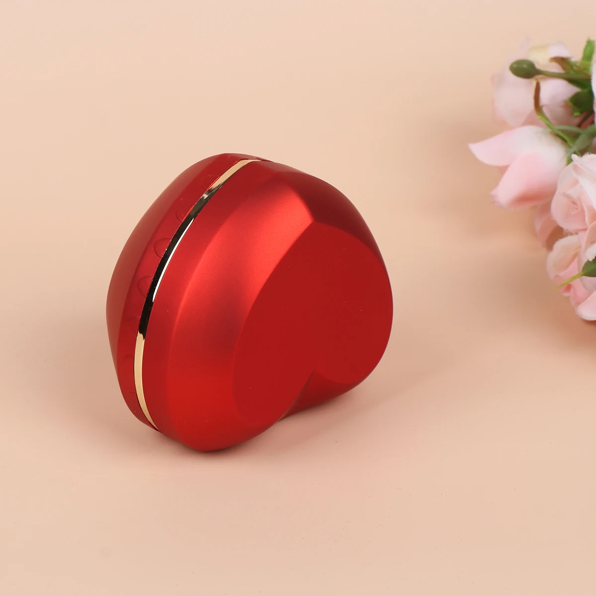 

Creative Heart Shaped Ring Box LED Romantic Proposal Finger Ring Case for Wedding Anniversay Valentines Day (Red Single Ring Box