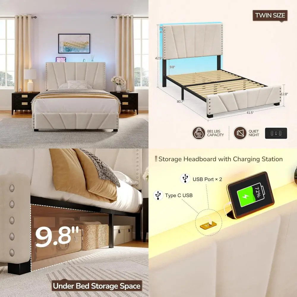 Enhomee Twin Bed Fr… - image