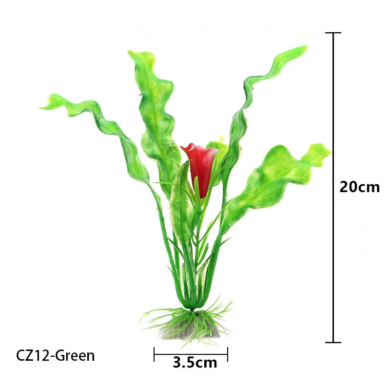 Artificial Plastic Water Plant for Aquarium Decoration, Fish Tank Grass, Flower Ornament Decor, Aquarium Accessories, 1Pc