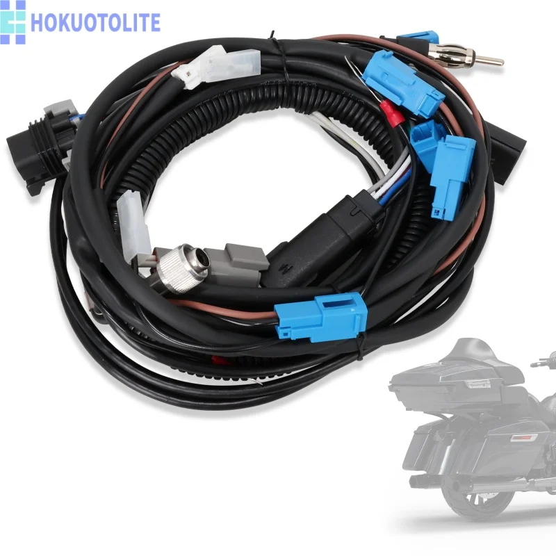 

Rear Trunk Tour Pack Wiring Harness Kit for Harley Touring Electra Glide Road King Street Glide Road Glide Models 2014-2022