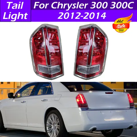 สําหรับ Chrysler 300 300C 2012 2013 2014 LED ไฟท้ายด้านหลังรถด้านหลังไฟท้ายขับรถเบรคไฟเลี้ยวไฟสัญญาณ