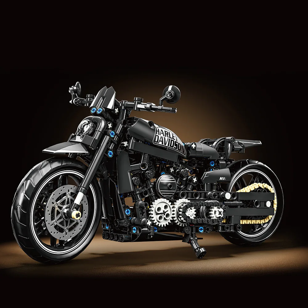 

Мотоциклетная техника, модель строительного блока, сборка игрушечного локомотива для мальчика