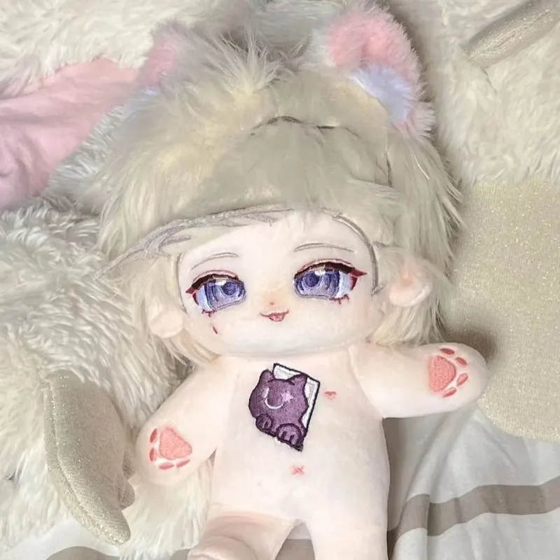 

Игра Genshin Impact Lyney Kawaii Косплей Уши животных Хвост Плюшевая кукла Одежда для тела Одежда Плюшевые игрушки Фигурки Подарки