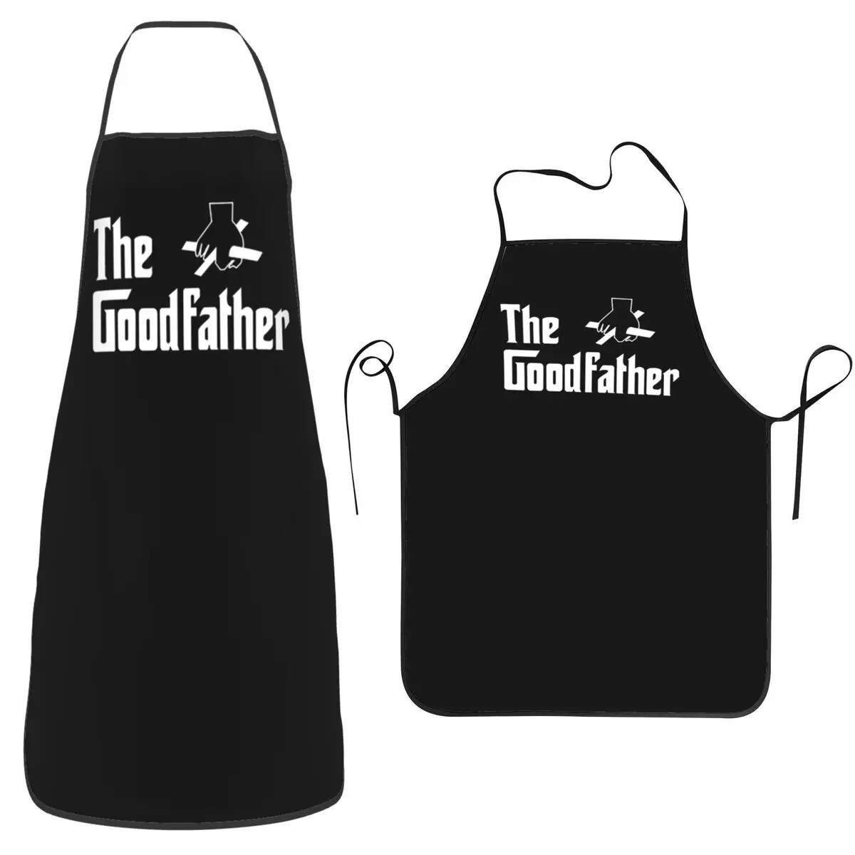 The Godfather Logo BBQ Grilling Cooking Chef Smock Barbecue Enthusiast Aprons Chef Cooking Tablier Bib Kitchen Cleaning Pinafore