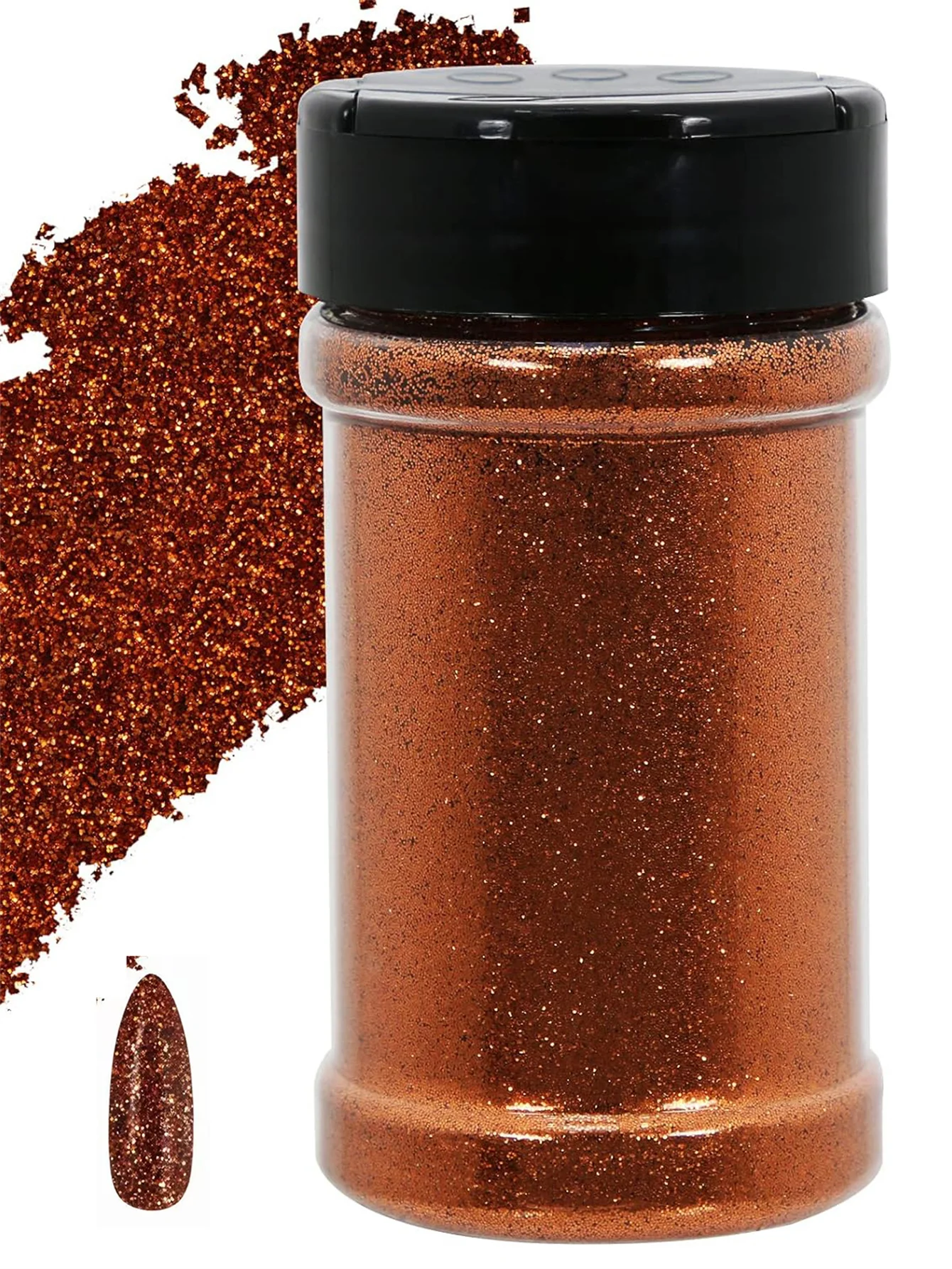 Feiner irisierender Glitzer für Bastelarbeiten | 1/128" Halloween, PET-Flocken, Bastel-Pailletten, Epoxid-Chips für Kürbisse, Epoxidharz, Nägel, Gel – Detail 19