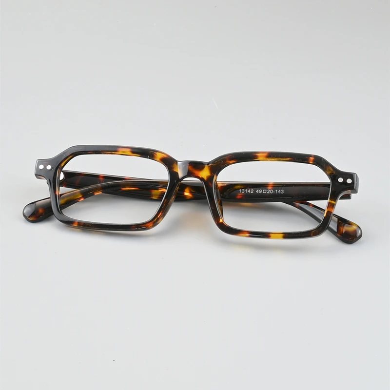 Vintage handgemachte TR90 Lesebrille Männer und Frau Anti-Blaulicht-Brille kleiner Rahmen Leopardenbrille mit Dioptrien 0 bis +4,0 – Detail 2