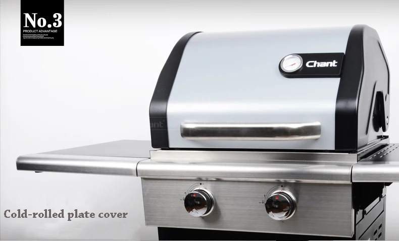 شواية شواء تعمل بالغاز في الهواء الطلق، ماكينة شواء كبيرة، شواء غاز منزلي تجاري يتسع لـ 5 أو أكثر