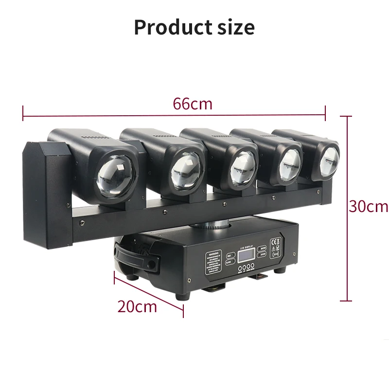 Imagem -02 - Luz Principal Movente com Cabeça Movente Luz de Giro Infinita Iluminação do Efeito de Fase dj Partido Barra Casamento Dmx 5x40w 6x20w Rgbw 4in Dmx512