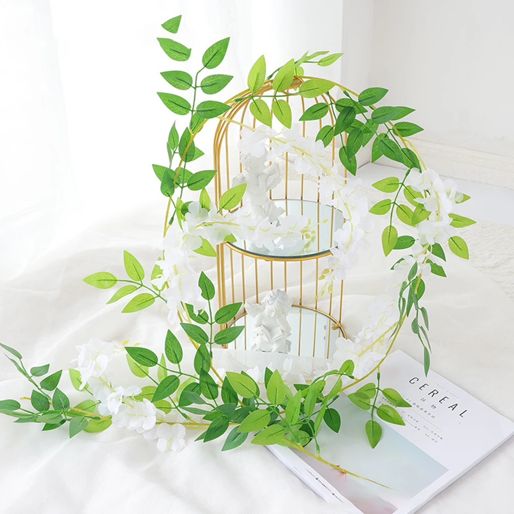 Artificial Ivy Garland Artificial Wisteria Hanging Plant Decoration High Quality 200cm Long Artificial Flowers Brand New