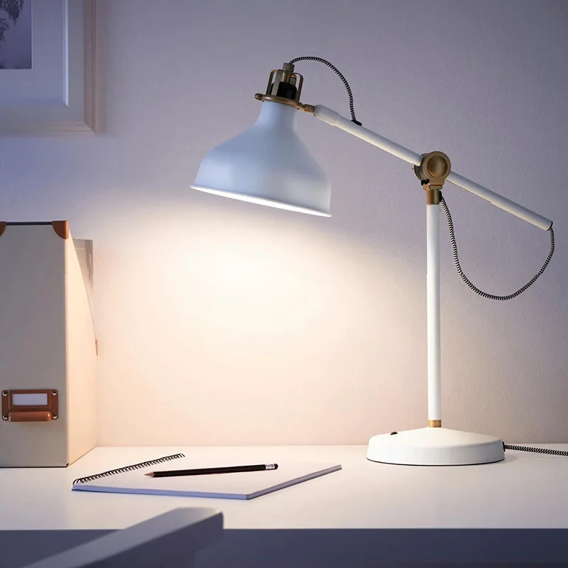 Contemporary Adjustable Arm Floor Lamps Rocker Long Pole Vertical Reading Lights Living Room Bedroom Study Office LED Luminaires