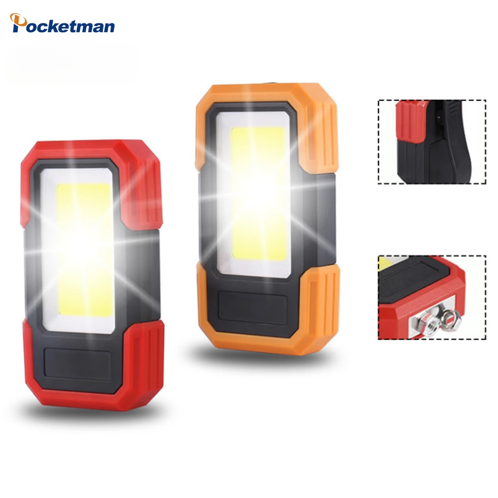 

COB LED Work Light Mini Floodlight Portable Inspection Flashlight with Magnetic Hand Lamp 3Modes Outdoor Fishing Handlamp