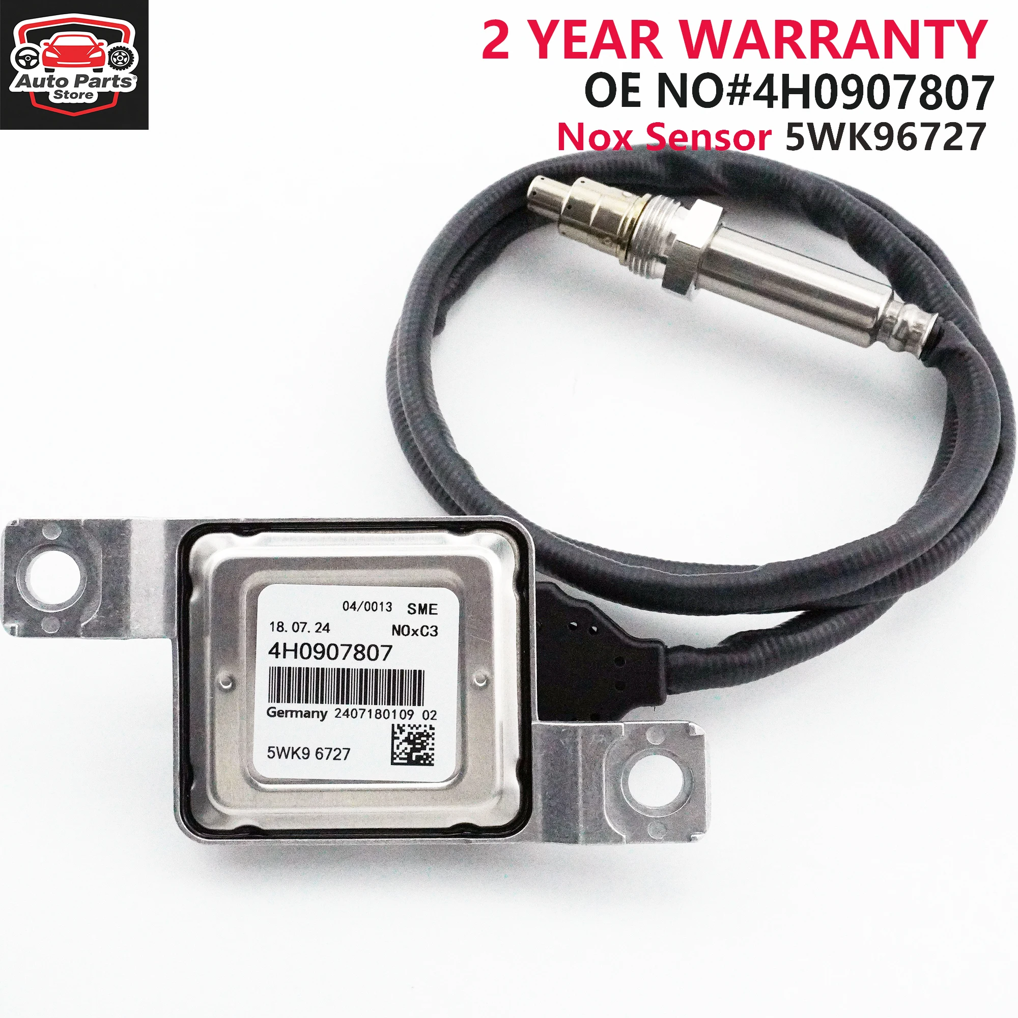 

High Quality 4H0907807 5WK9 6727 NOx Sensor 5WK96727 For Audi A8 D4 4.2 TDI 2010-2018