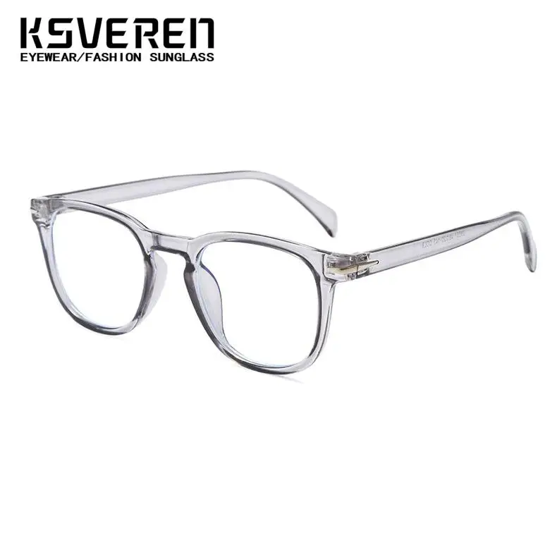 KSVEREN Square 안티 블루 라이트 독서 안경 광학 안경 남성 노안 원시 안경 처방 안경