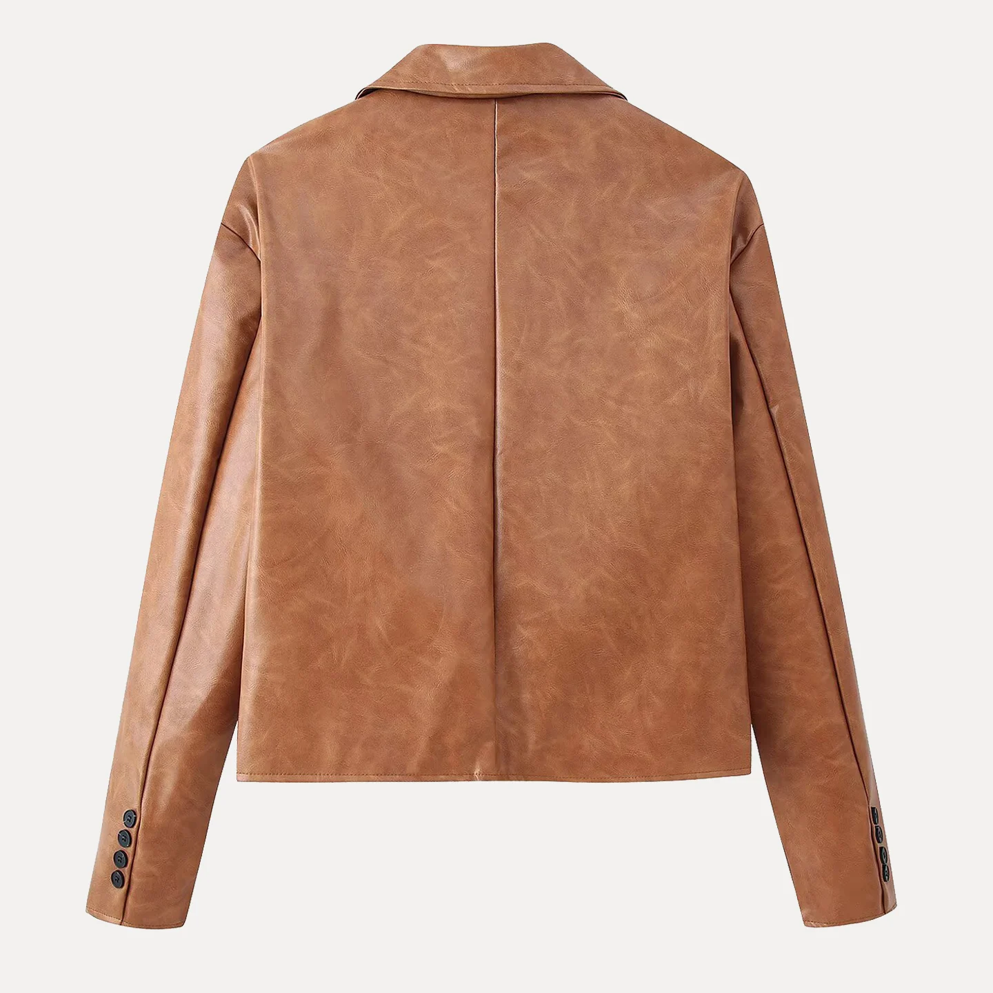 Faionable ort جلد Jaet المرأة Sli نغمتين الوجه طوق ذو لونين الخريف جديد وصول Z الوقوف صالح ملابس خارجية #4