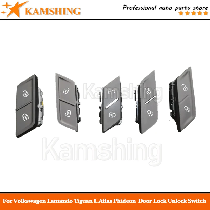 สำหรับ Volkswagen Lamando Tiguan L Atlas PHIDEON ปุ่มล็อคประตูเซ็นทรัลล็อคปุ่มควบคุมด้านคนขับฝั่งซ้ายด้านหน้า