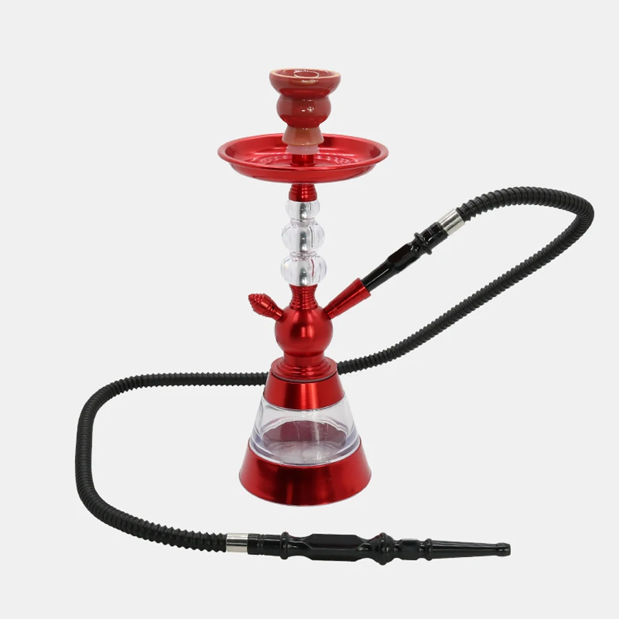 Colorful Hookah Kit Acrylic Portable Aluminum Chicha Hookah For Party Smoking Pot Detachable Smoking Hookah Set