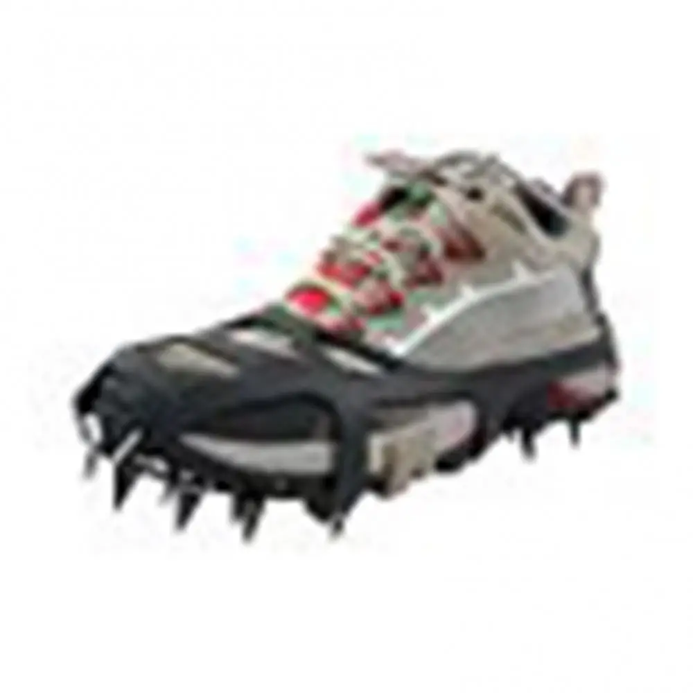 1 Pair 18 Teeth Anti-Slip Ice Snow Grips Shoe Boot Traction Cleat Spikes Crampon