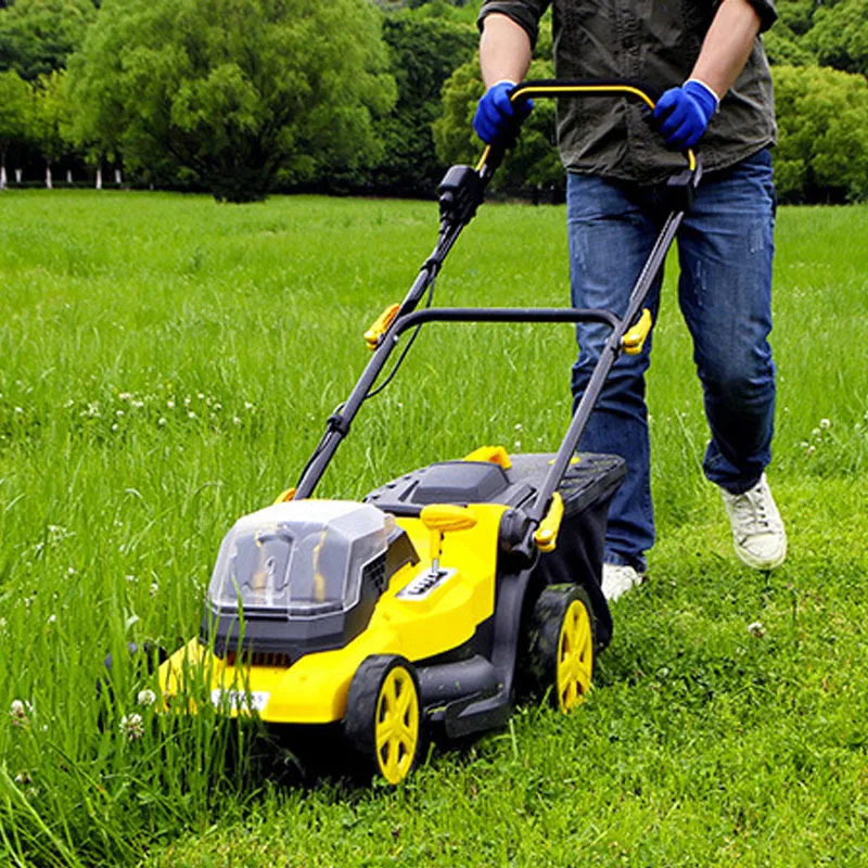 Spot Hand Push Mower Lawn Pruning Machine Straw Bag Folding 