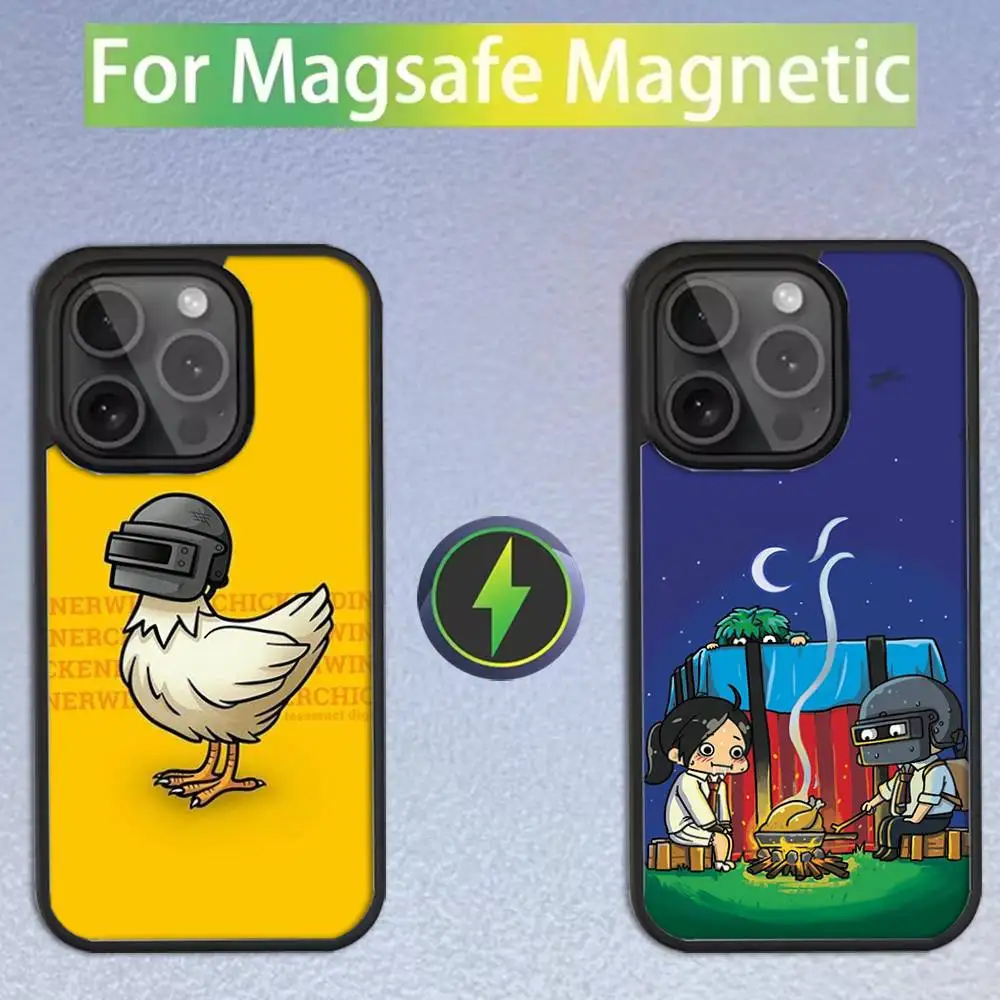 

Game P-PUBG Funny(1) Phone Case For iPhone 17,16,15,14,13,12,11,Pro,Max,Plus,Mini,SE4,E Magnetic For Magsafe Wireless