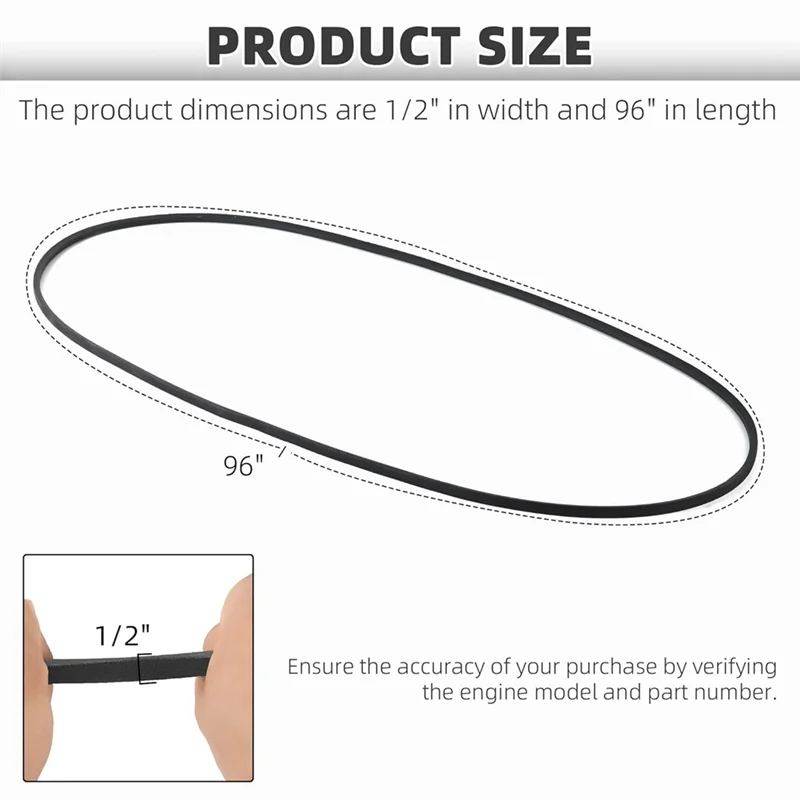 ABUI-2 Pack 954-04060C Mower Deck Belt, For Troy Bilt Lawn & Troy Bilt Mower Parts, Craftsman 42Inch, Cub Cadet Ltx 1040