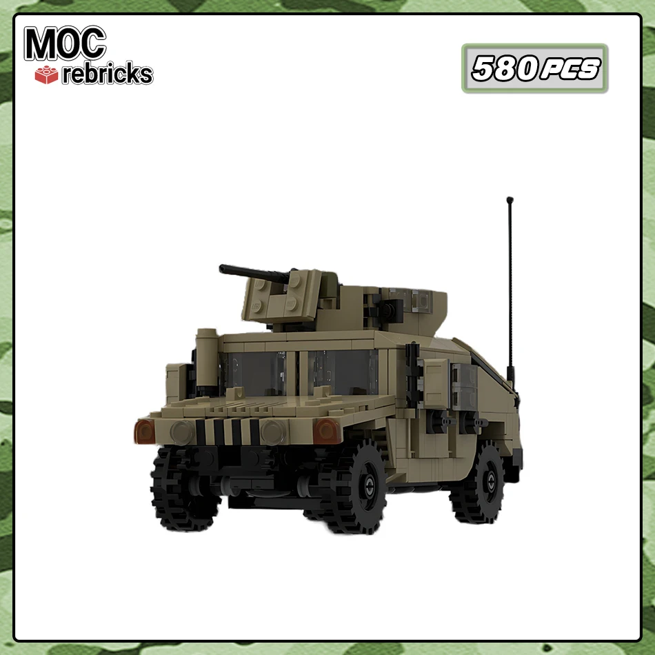 

Military Equipment M1151 Humvee Building Blocks Model DIY Artillery Vehicle Assembly Bricks Toy Children's Christmas Gift