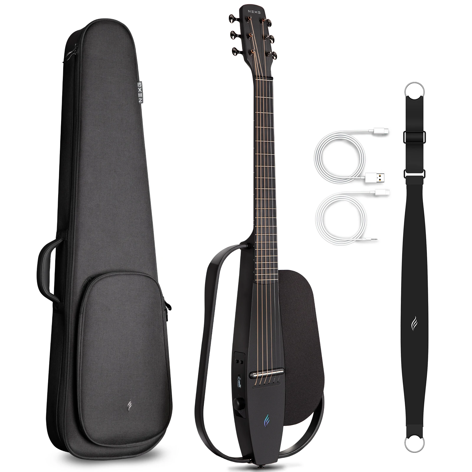 Enya NEXG Smart Audio Carbon Fiber Acoustic-Electric Guitar with 50W Bluetooth Speaker Basic Version