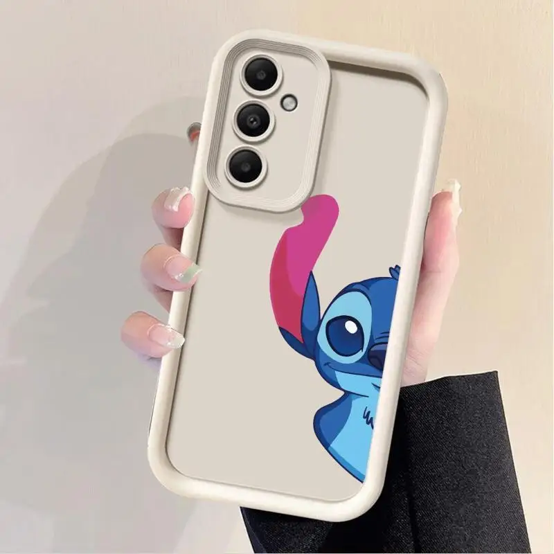 Phone Case for Samsung Galaxy A15 A25 A35 A55 A51 A71 A72 A73 A52 A52s A53 A54 5G TPU Silicone Soft Disney Lilo Stitch