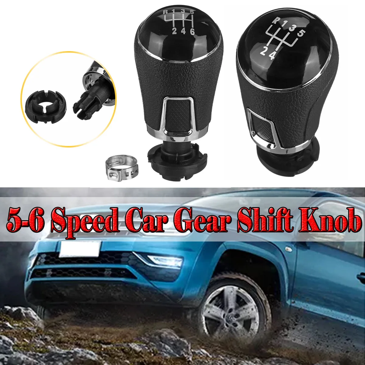 Car Gear Shift Knob Manual Gear Shifter lever Stick Head Handle Level universal 5 Speed 6 Speed for VW for Amarok 2009-2012