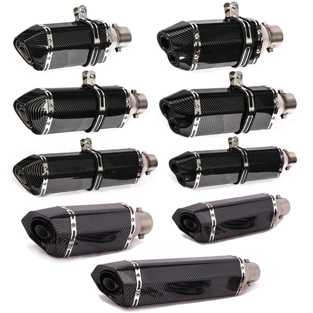 High Performance Universal 51mm Escape Moto Tube Motorcycle Exhaust Muffler with Db Killer Slip - On Factory Direct Selling