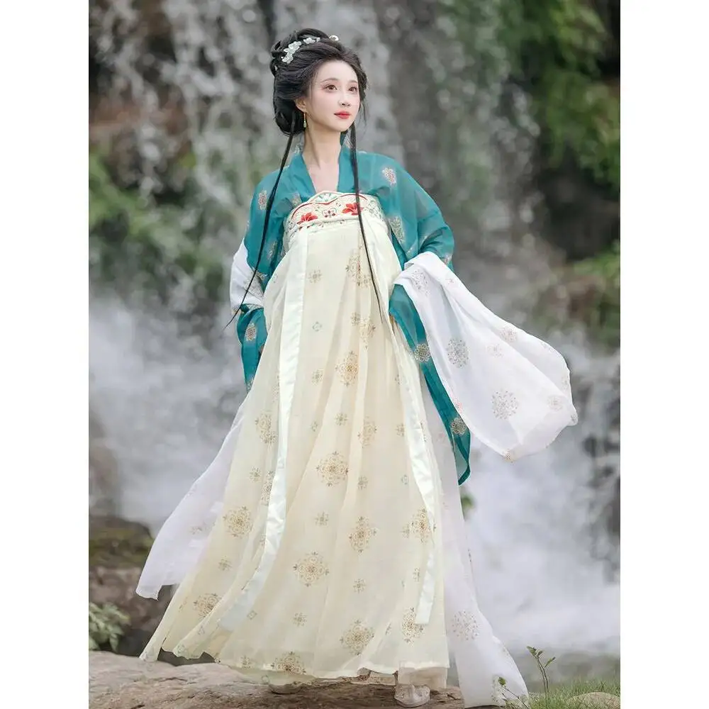 

Юбка до груди в стиле Ханьфу, женская, новая коллекция весна-лето, в стиле династии Тан, волшебный образ, старинная одежда.