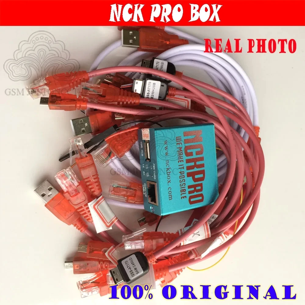 

New Original NCK Pro box NCK Pro 2 box ( NCK BOX + UMT BOX 2 in 1 Box ) + 16 cables