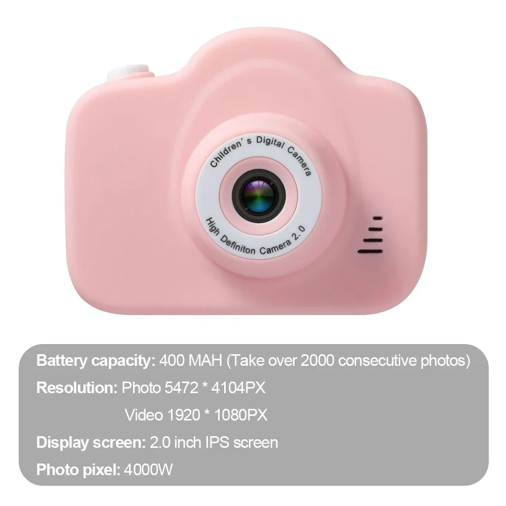 1080P HD Single Camera Video Camera Mini Kids Digital Camera Toys 2inch Color Display Cam Children Birthday Gift Outdoor Toys view 6
