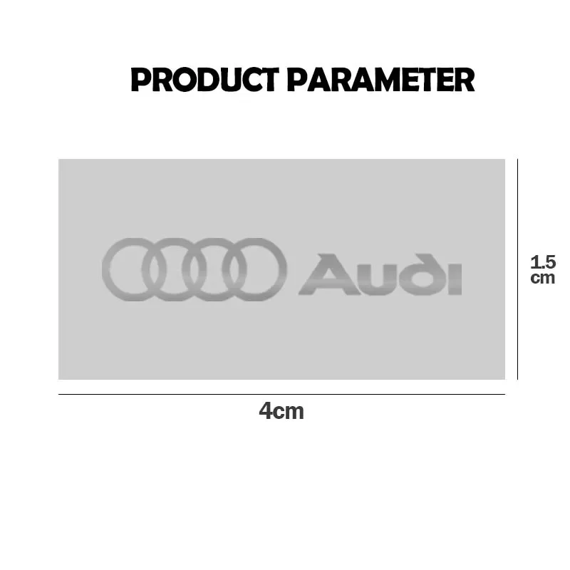 3D Metal Car Interior Nickel Stickers Steering Wheel Badges Auto Dekoration For Audi QUATTRO Sline RS A4 B8 B6 B7 B9 A3 8P 8V 8L - Image 2