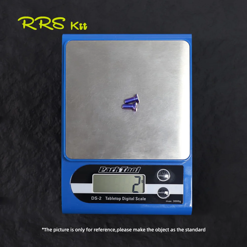 Rrskit bicicleta 2 uds tornillos de titanio para portabotellas M5x12mm pernos de montaje de portabotellas ultraligeros accesorios para bicicleta de montaña y carretera