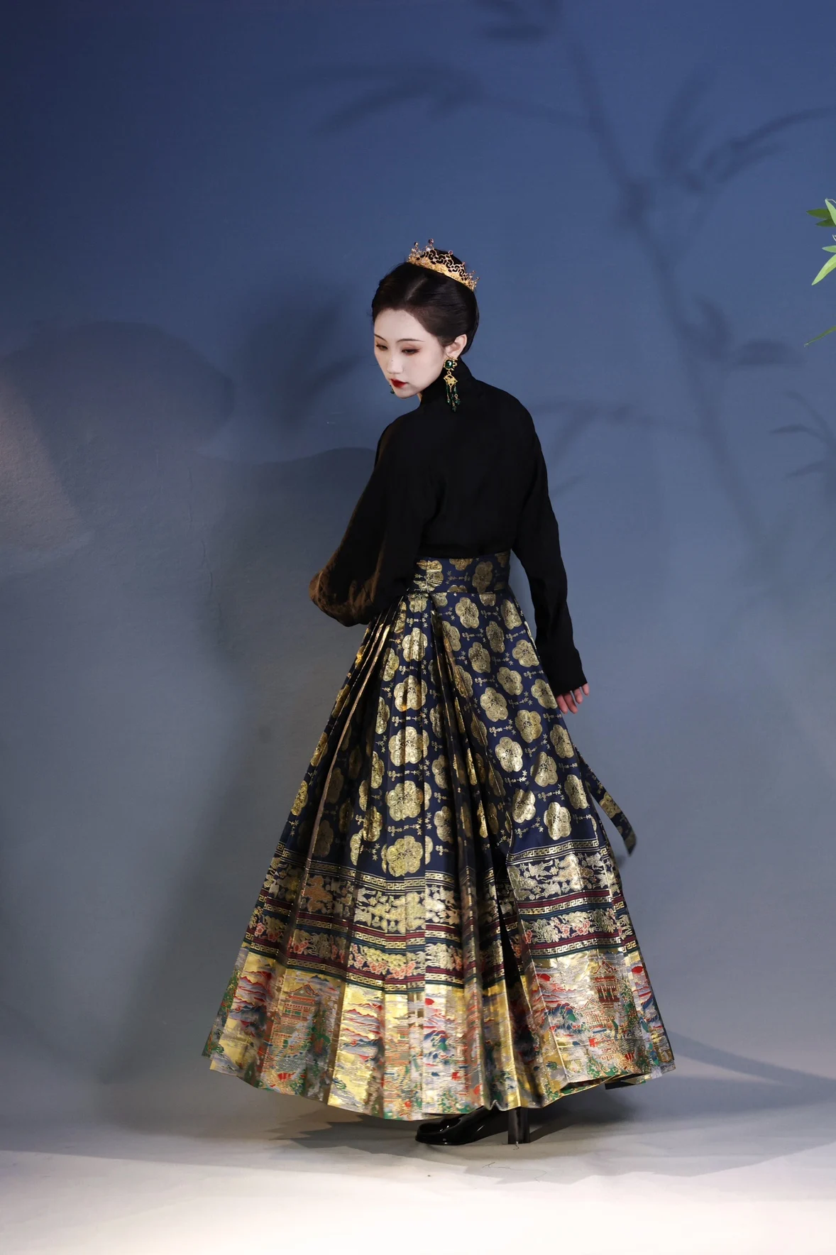 Ma Mian Skirt Ming Dynasty hanfu Horse Face Skirt Original Princess Fairy Long Dress Summer 4.5 Meters Chinese Traditional