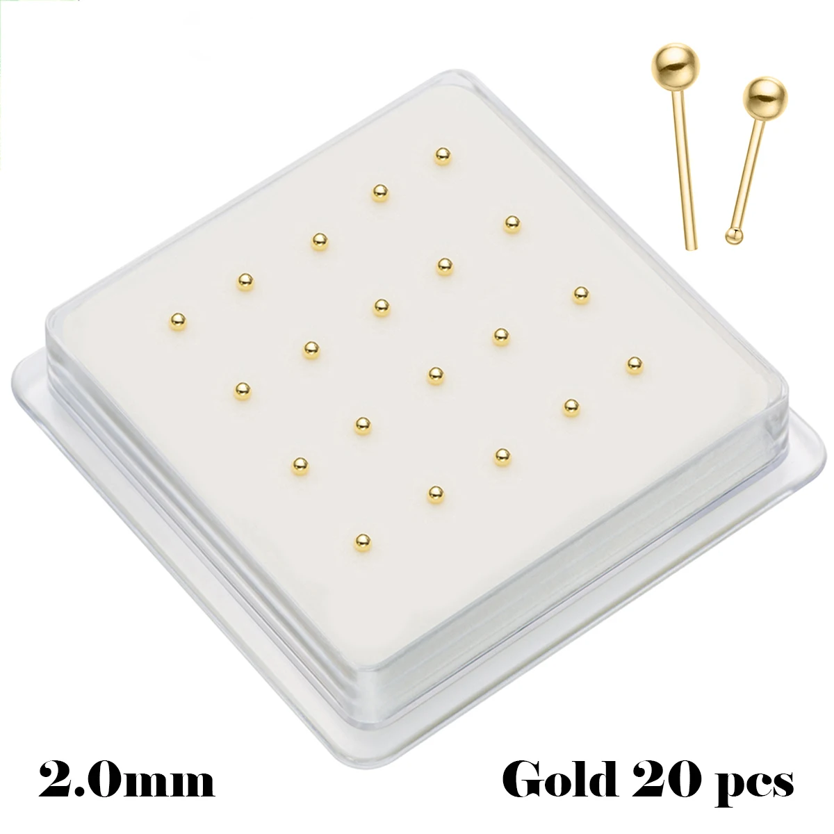 

Маленький 2,0 мм шарик в форме конец, прямой шар, стерлинговое серебро 925 пробы, пирсинг, шпилька для носа, женские украшения Nez Pircing Nariz Joy!) Corpora