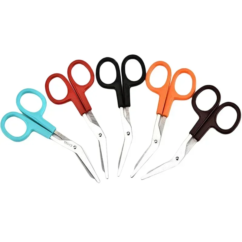 1pc Multi-function Elbow Gauze Scissors Mini Shear Stainless Steel Household Care Bandage Scissor First Aid Kit Accessories