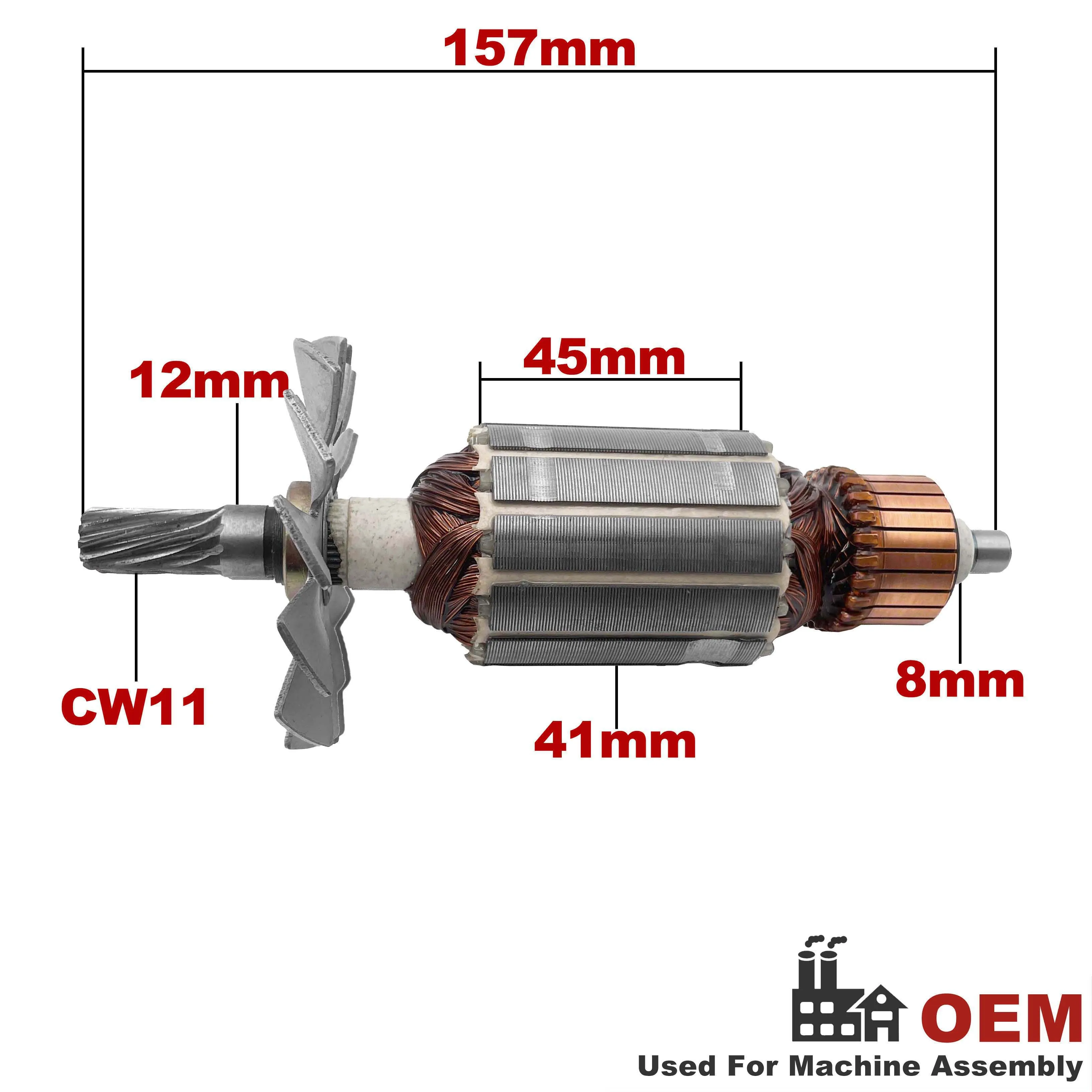 AC220V-240V Armature Rotor Replacement for MAKITA Polishing Machine 9218SB