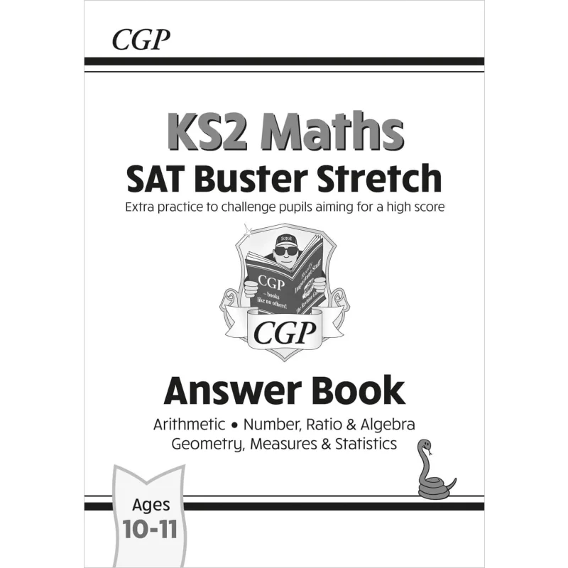 

KS2 Maths SAT Buster Stretch Answer Book For The 2025 Tests CGP Books Coordination Group Publications 9781782948599 Book