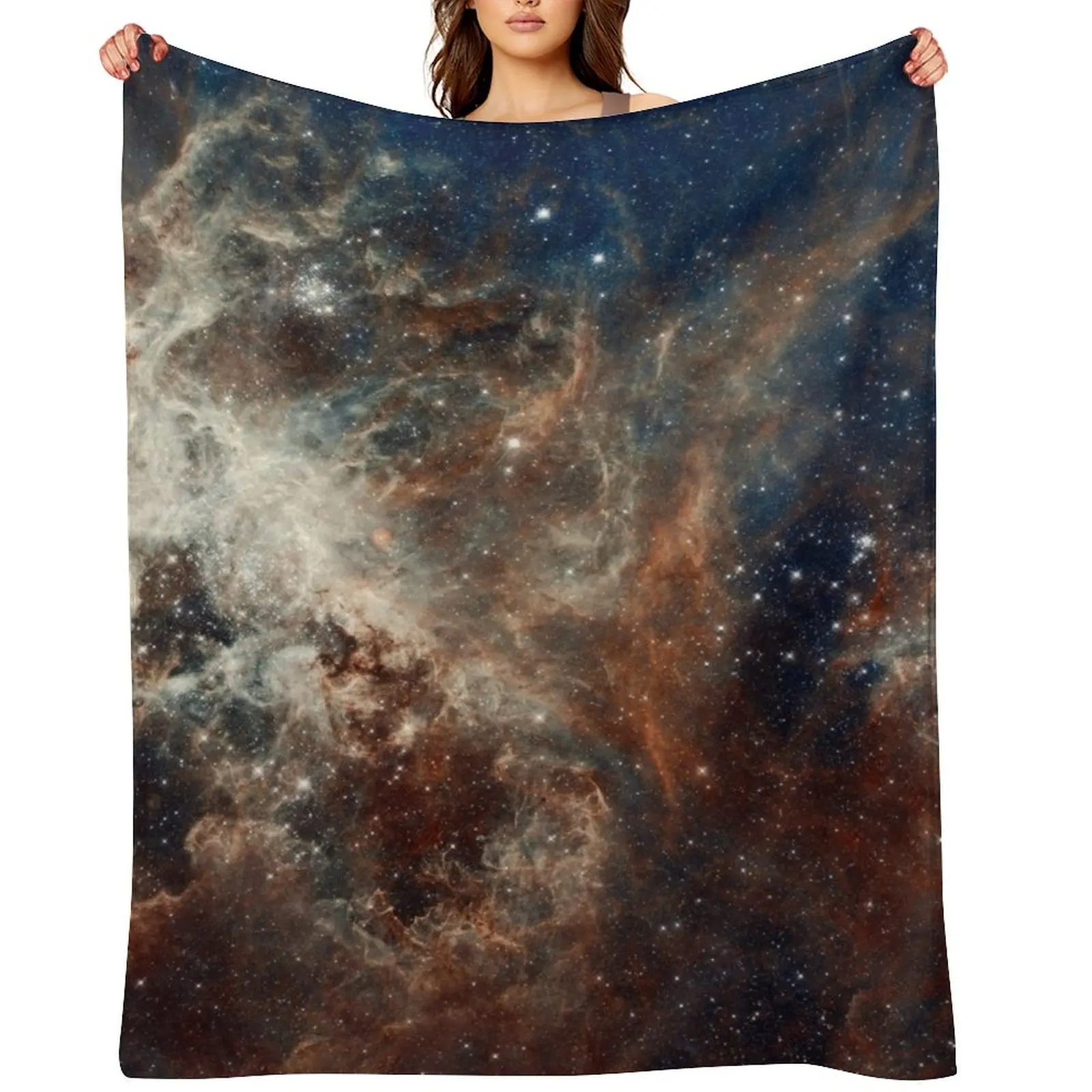 

Space Doradus Nebula Galaxy Stars Throw Blanket Summer Flannel Fabric Hair Luxury Blankets