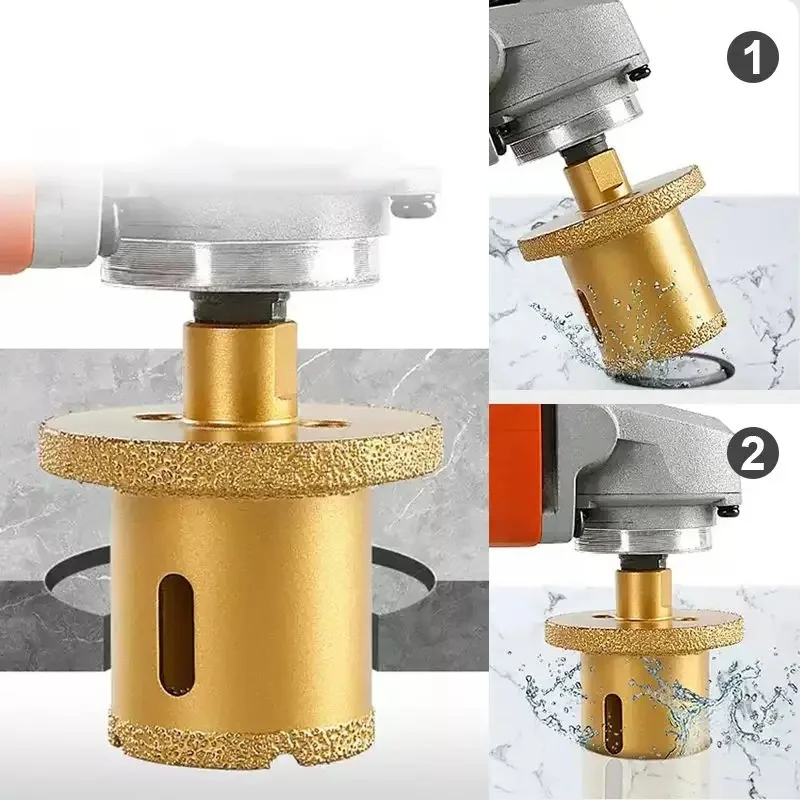 

M10 Double-Layer diamond hole Opener Table Basin Tool Brazing Diamond Hole Saw Core Drill Bit for Granite Marble Porcelain Tile