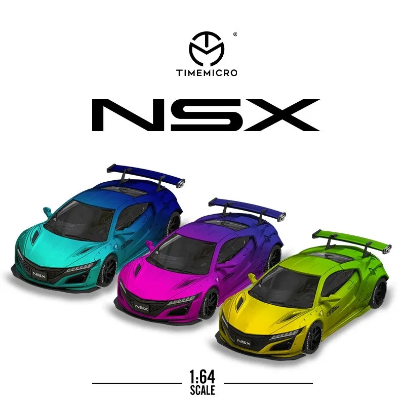 TIME MICRO 1:64 NSX Gradient Painting Alloy Car Model Model Car Collection& Display& Gift