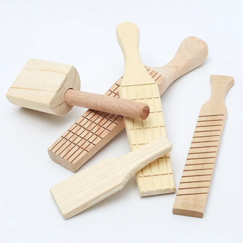 Pottery Mud Shot Hand-made Wooden Hammer Mud Molding Tool Solid Wood Large Sculpture Clay Board Modeling Tool