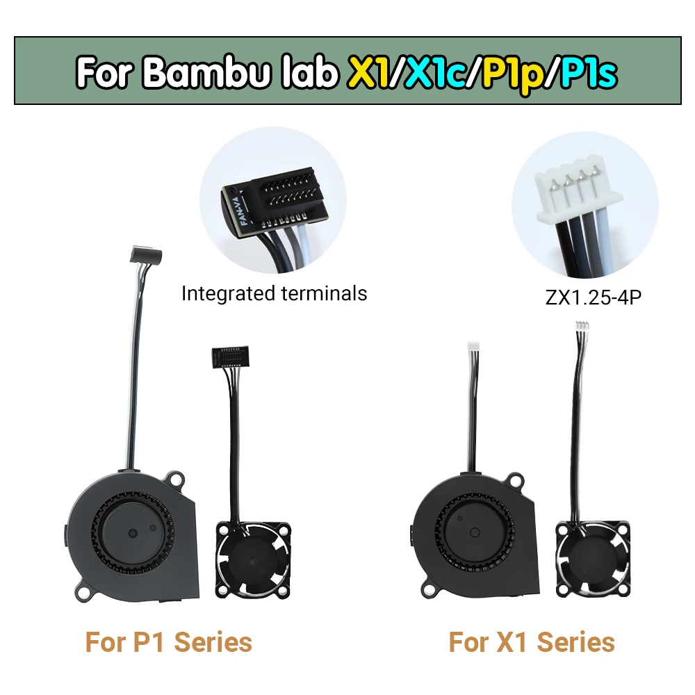 �y�Z�[�����zBambu Lab X1 P1P P1S ���� 5015 �u�����[�t�@�� 2510 �~�j�t�@�� 5V 15000 rpm/�� �P�[�u���t�� Bamboo 3D�v�����^�[�p