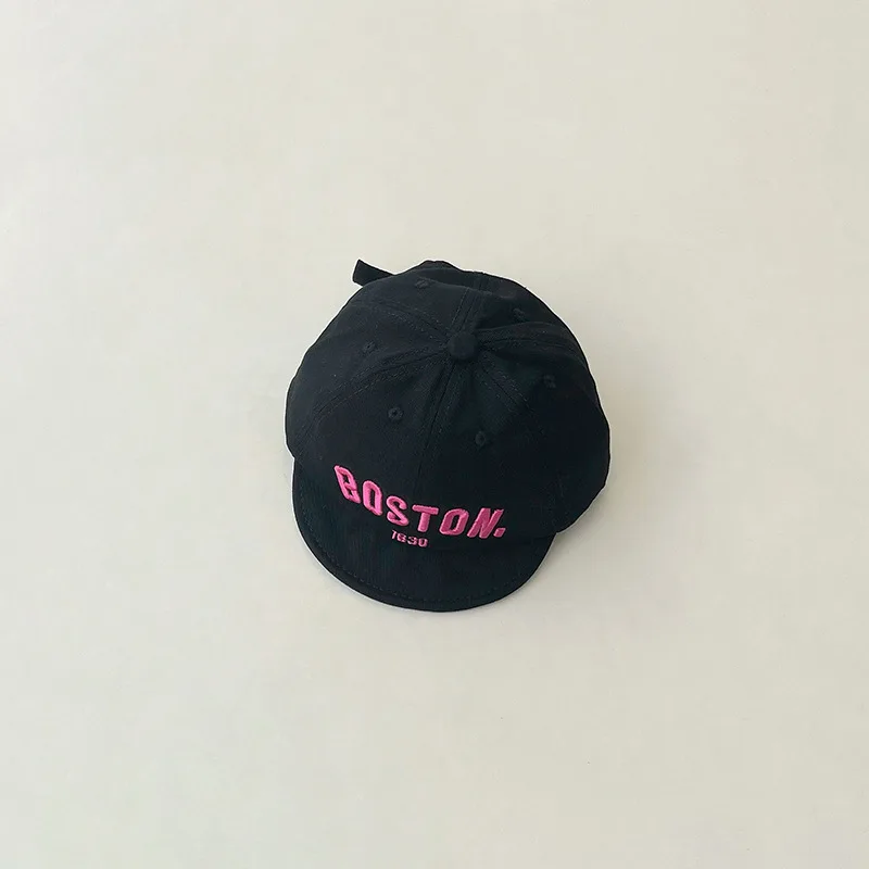 BOSTON Letter Kids Baseball Cap Dinosaur Embroidery Children Girls Boys Sun Hat Spring Summer Outdoor Adjustable Visor Baby Cap