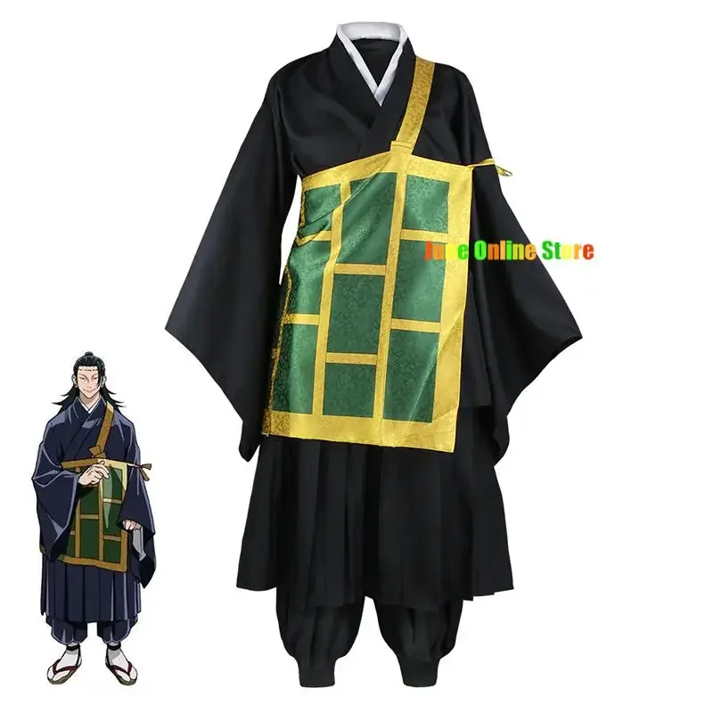 Anime Geto Suguru Cosplay Uniform Cosplay Costume Geto Suguru Kimono Wig Halloween Clothes for Women Men